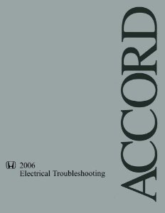2006 Honda Accord Factory Shop Service Manual