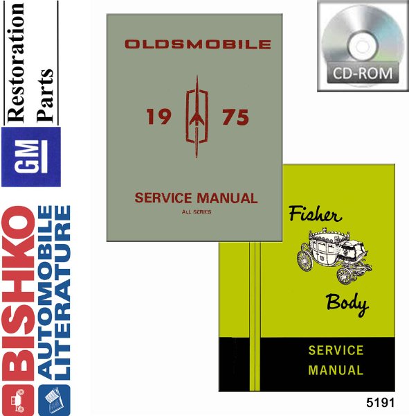 1975 Oldsmobile ALL MODELS FISHER BODY Factory Shop Service Manual