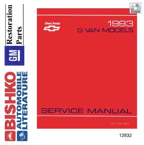 1993 Chevrolet Truck G10, G20, G30 Factory Shop Service Manual