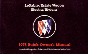 1978 Buick Lesabre, Electra, Estate Wagon Owner's Manual