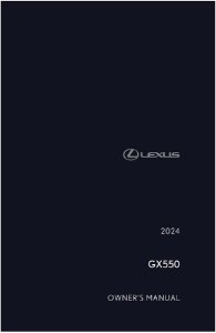 2024 Lexus GX 550 Owner's Manual