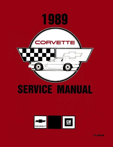 1989 Chevrolet Corvette Factory Shop Service Manual
