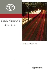 2020 Toyota Land Cruiser Owner's Manual