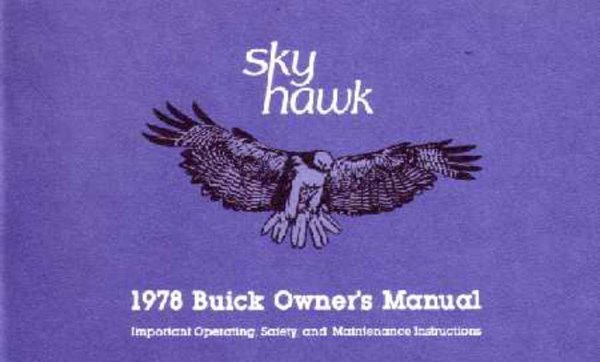1978 Buick Skyhawk Owner's Manual