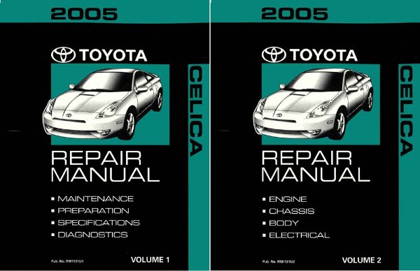 2005 Toyota Celica Factory Shop Service Manual
