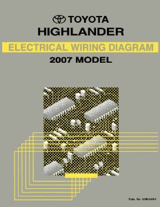 2007 Toyota Highlander Wiring Diagrams Manual