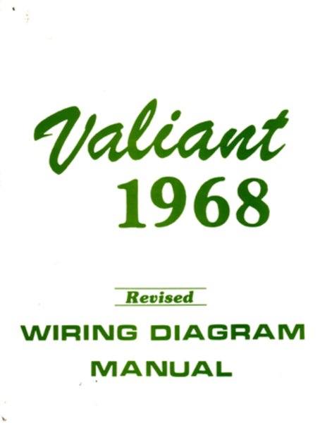 1968 Plymouth Valiant Wiring Diagrams Manual
