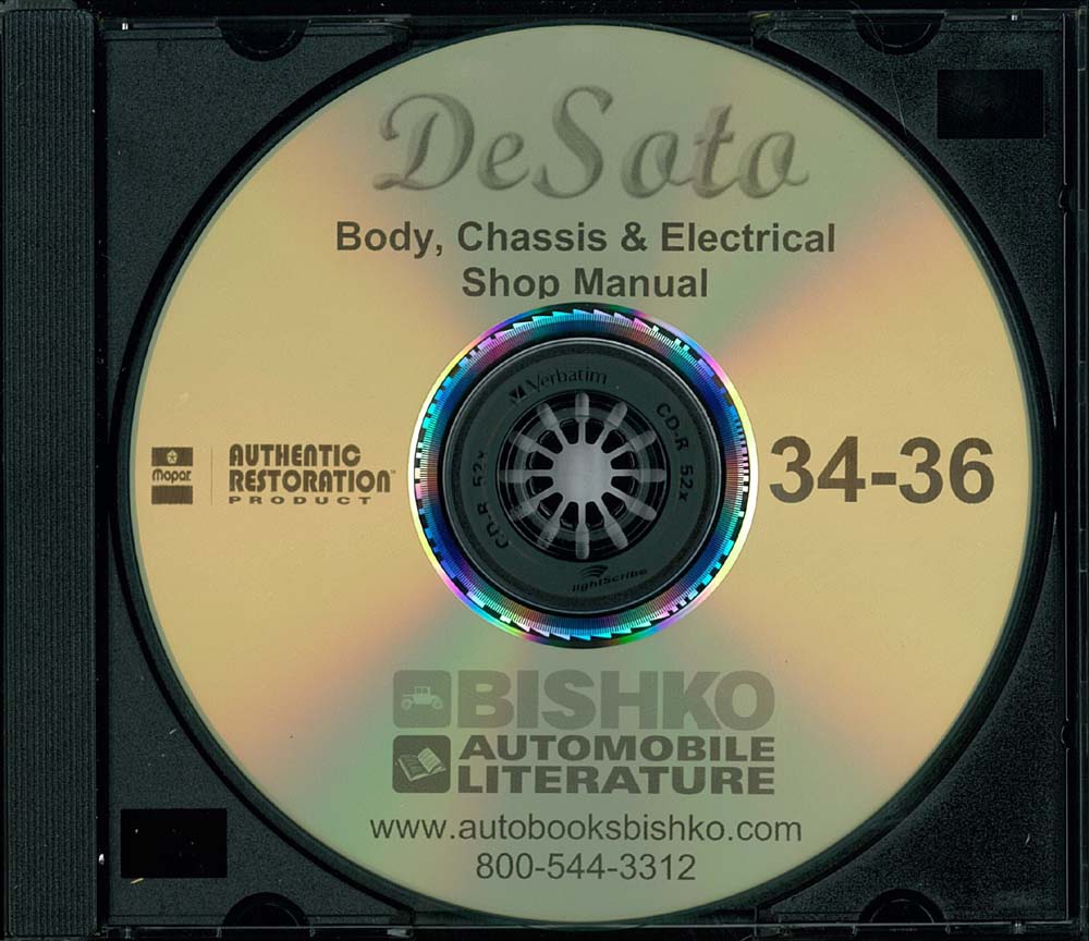 1934-36 DESOTO Full Line Body, Chassis & Electrical Service Manual