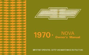 1970 Chevrolet Nova Owner's Manual