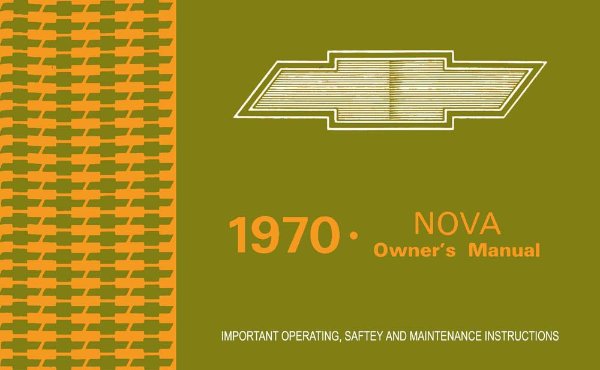1970 Chevrolet Nova Owner's Manual