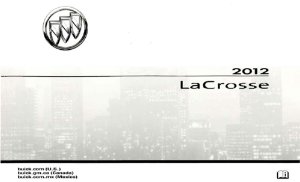 2012 Buick LaCrosse Owner's Manual