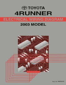 2003 Toyota 4Runner Wiring Diagrams Manual