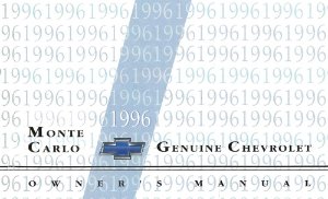 1996 Chevrolet Monte Carlo Owner's Manual