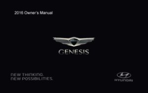 2016 Hyundai Genesis Owner's Manual