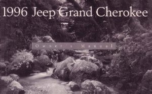 1996 Jeep Grand Cherokee Owner's Manual