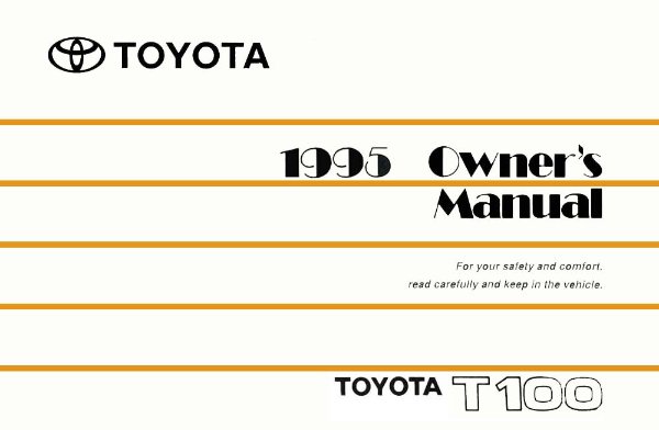 1995 Toyota T100 Owner's Manual