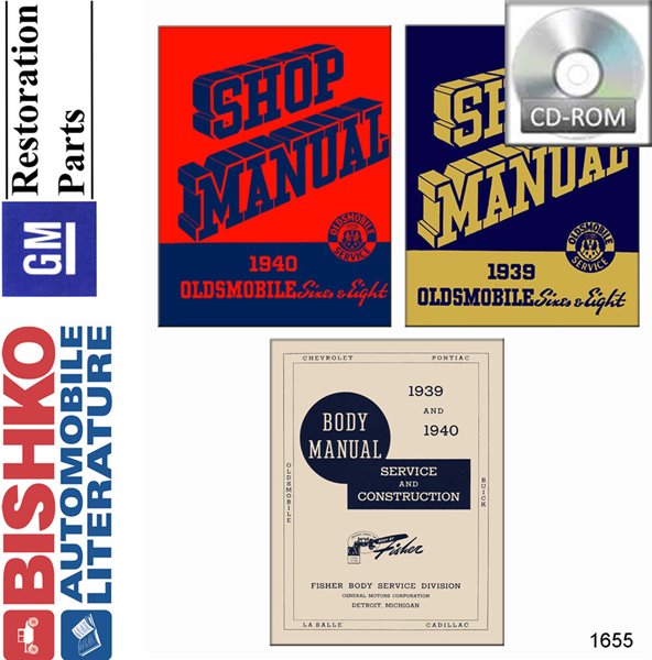 1939–1940 Oldsmobile ALL MODELS FISHER BODY Factory Shop Service Manual