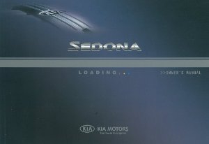 2009 Kia Sedona Owner's Manual