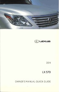 2011 Lexus LX 570 Owner's Manual
