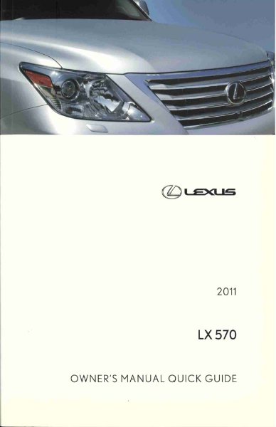 2011 Lexus LX 570 Owner's Manual