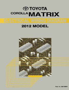 2012 Toyota Corolla Matrix Wiring Diagrams Manual