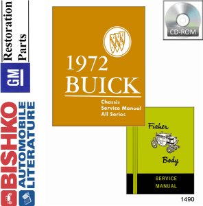 1972 Buick ALL MODELS FISHER BODY Factory Shop Service Manual