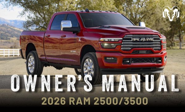 2026 Dodge Ram 2500, Ram 3500 Owner's Manual
