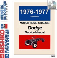1976-77 DODGE MOTOR HOME Chassis & Electrical Repair Service Manual sample image