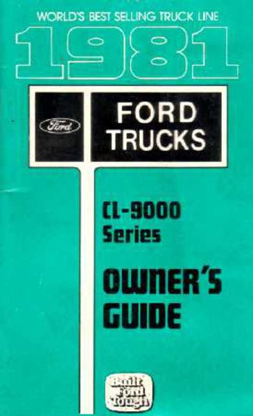 1981 Ford C-Series Owner's Manual