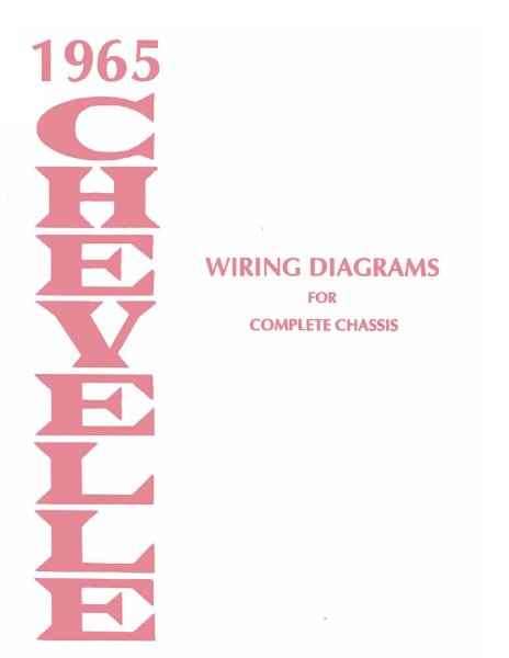 1965 Chevrolet Chevelle Wiring Diagrams Manual