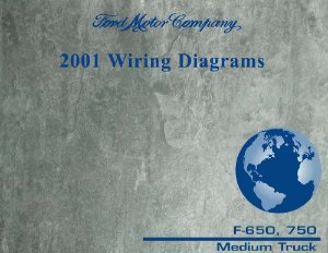 2001 Ford Truck F-650, 750 Wiring Diagrams Manual