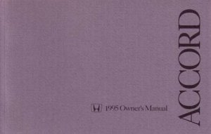 1995 Honda Accord Sedan Owner's Manual