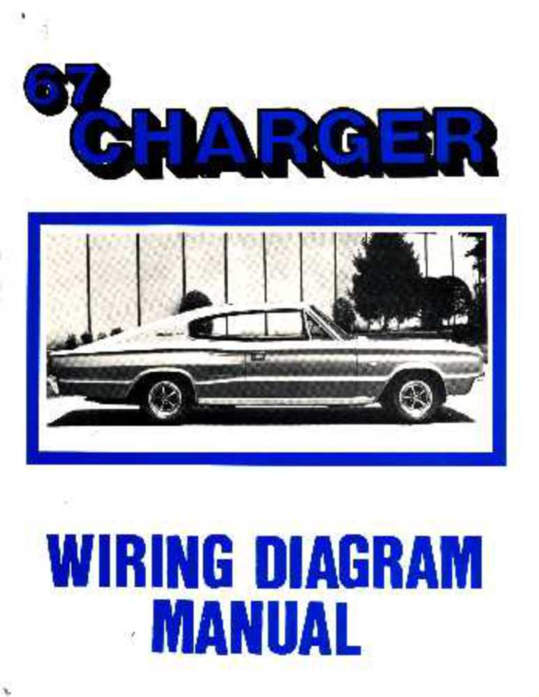 1967 Dodge Charger Electrical Wiring Diagrams Schematics Factory OEM Book