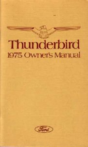1975 Ford Thunderbird Owner's Manual