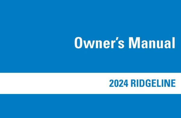 2024 Honda Ridgeline Owner's Manual