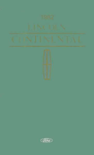 1982 Lincoln Continental Owner's Manual