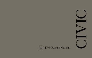 1994 Honda Civic Coupe Owner's Manual