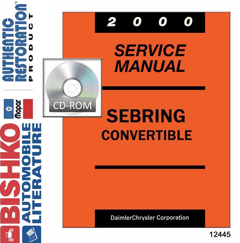 2000 Chrysler Sebring Convertible Factory Shop Service Manual