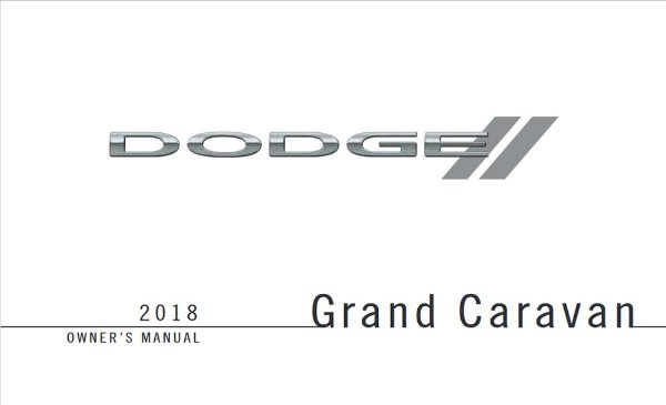 2018 Dodge Grand Caravan Owner's Manual