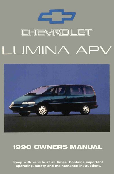 1990 Chevrolet Lumina APV Van Owner's Manual