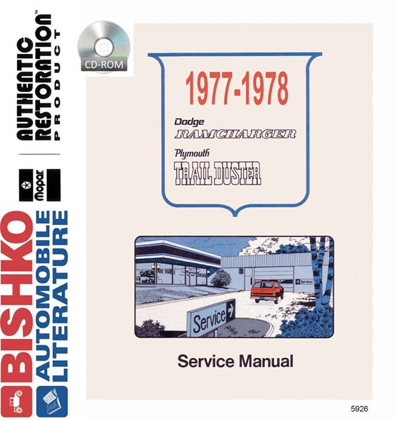 1977–1978 Dodge Ramcharger, Trail Duster Factory Shop Service Manual