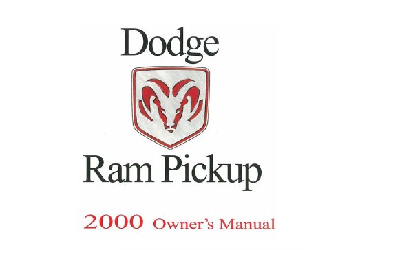 2000 Dodge Ram Truck (no diesel) Owner's Manual