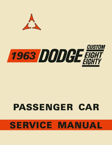 1963 Dodge 880 Factory Shop Service Manual
