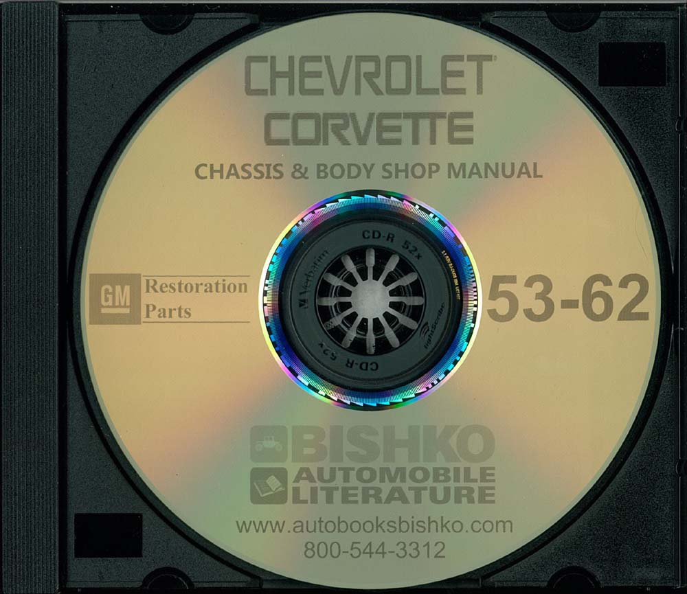 1953-62 CHEVROLET CORVETTE Body, Chassis & Electrical Service Manual