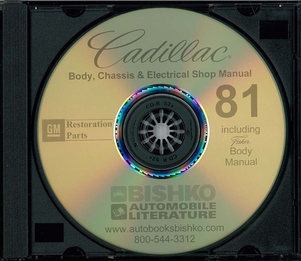 1981 Cadillac ALL MODELS FISHER BODY Factory Shop Service Manual