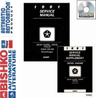 1991 Dodge Pickup Truck RAMCharger Shop Service Repair Manual PDF Engine sample image
