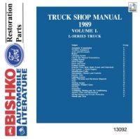 1989 Ford L-Series Truck Shop Service Repair Manual PDF sample image