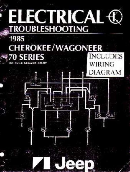 1985 Jeep Cherokee, Wagoneer Factory Shop Service Manual