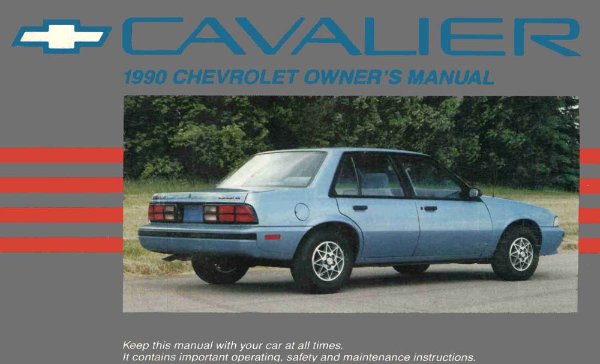 1990 Chevrolet Cavalier Owner's Manual
