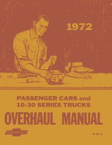 1972 Chevrolet All Car & Truck Models Factory Shop Service Manual